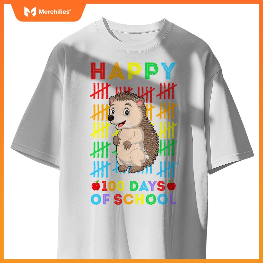 Hedgehog lovers teacher student happy 100 days of school