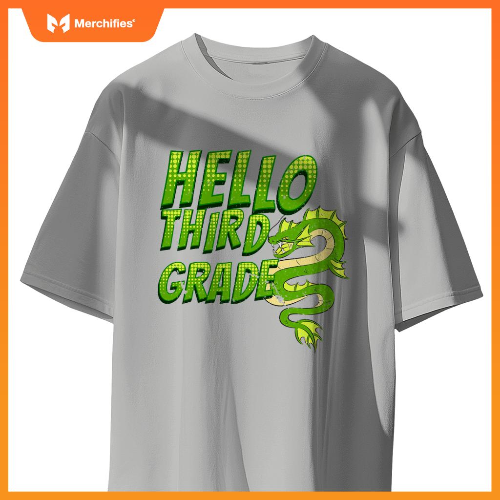 Hello 3rd grade dragon back to school teacher kids