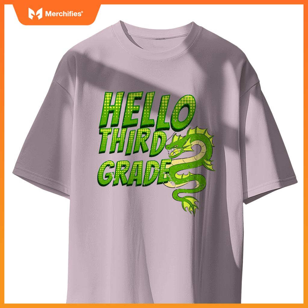 Hello 3rd grade dragon back to school teacher kids
