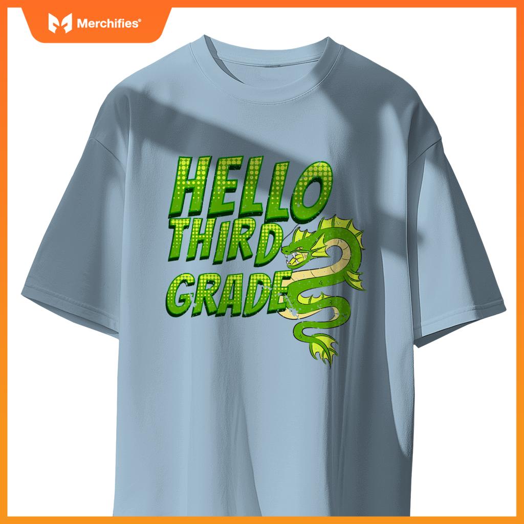 Hello 3rd grade dragon back to school teacher kids