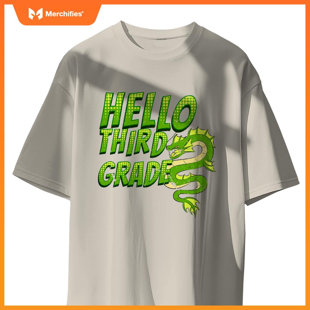 Hello 3rd grade dragon back to school teacher kids