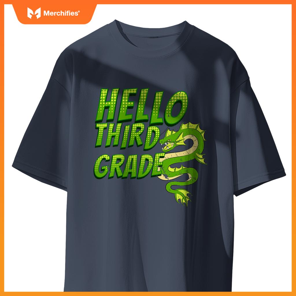 Hello 3rd grade dragon back to school teacher kids