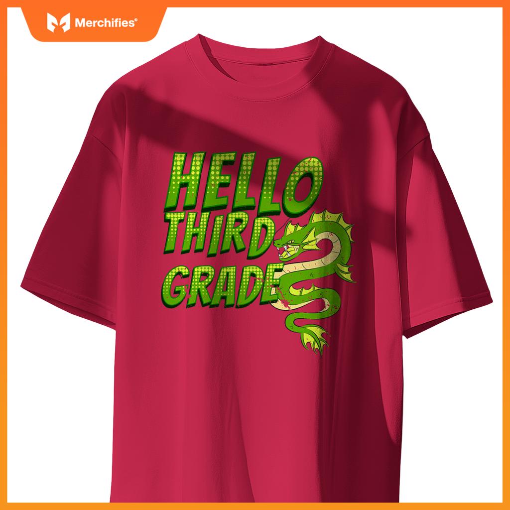 Hello 3rd grade dragon back to school teacher kids