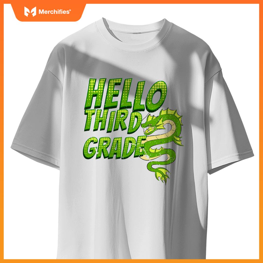 Hello 3rd grade dragon back to school teacher kids
