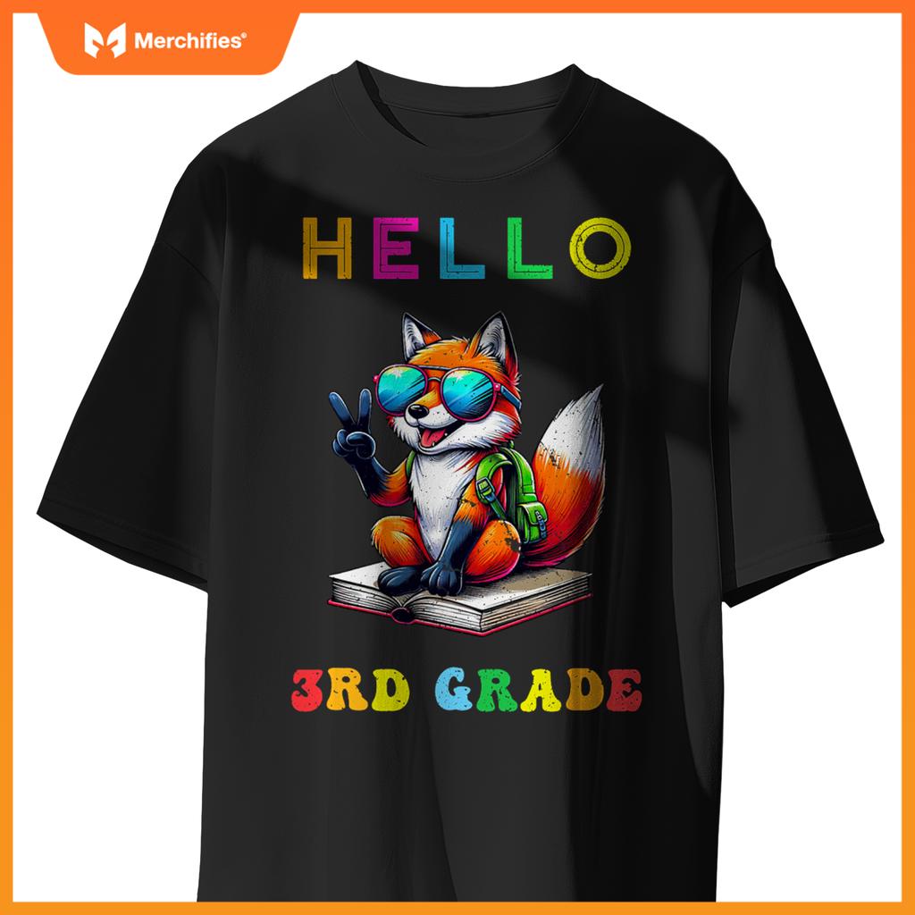 Hello third grade fox lover back to school teacher