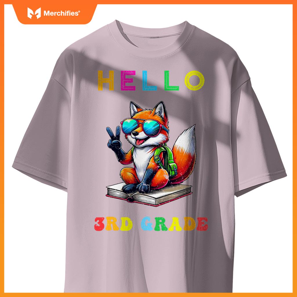 Hello third grade fox lover back to school teacher