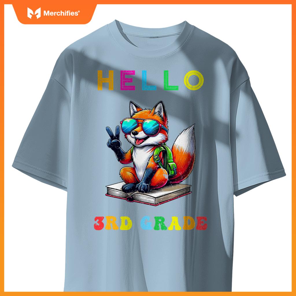 Hello third grade fox lover back to school teacher