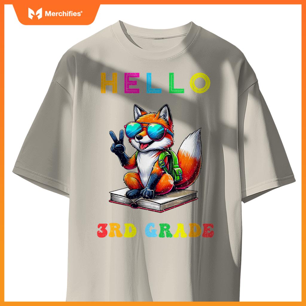 Hello third grade fox lover back to school teacher