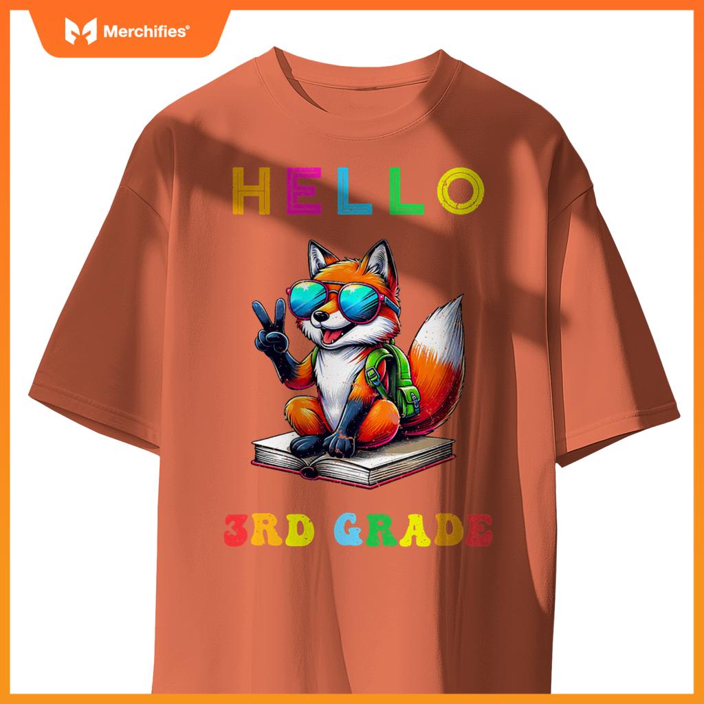 Hello third grade fox lover back to school teacher