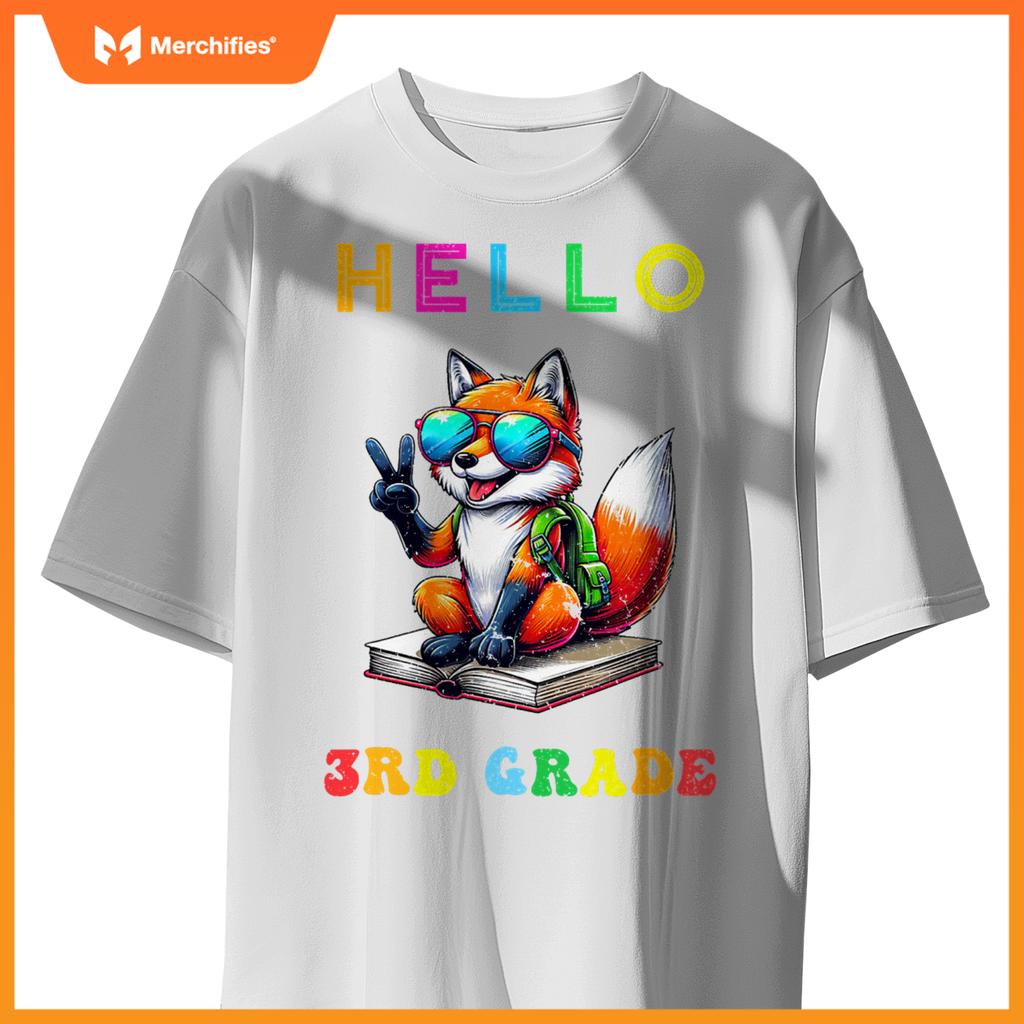 Hello third grade fox lover back to school teacher