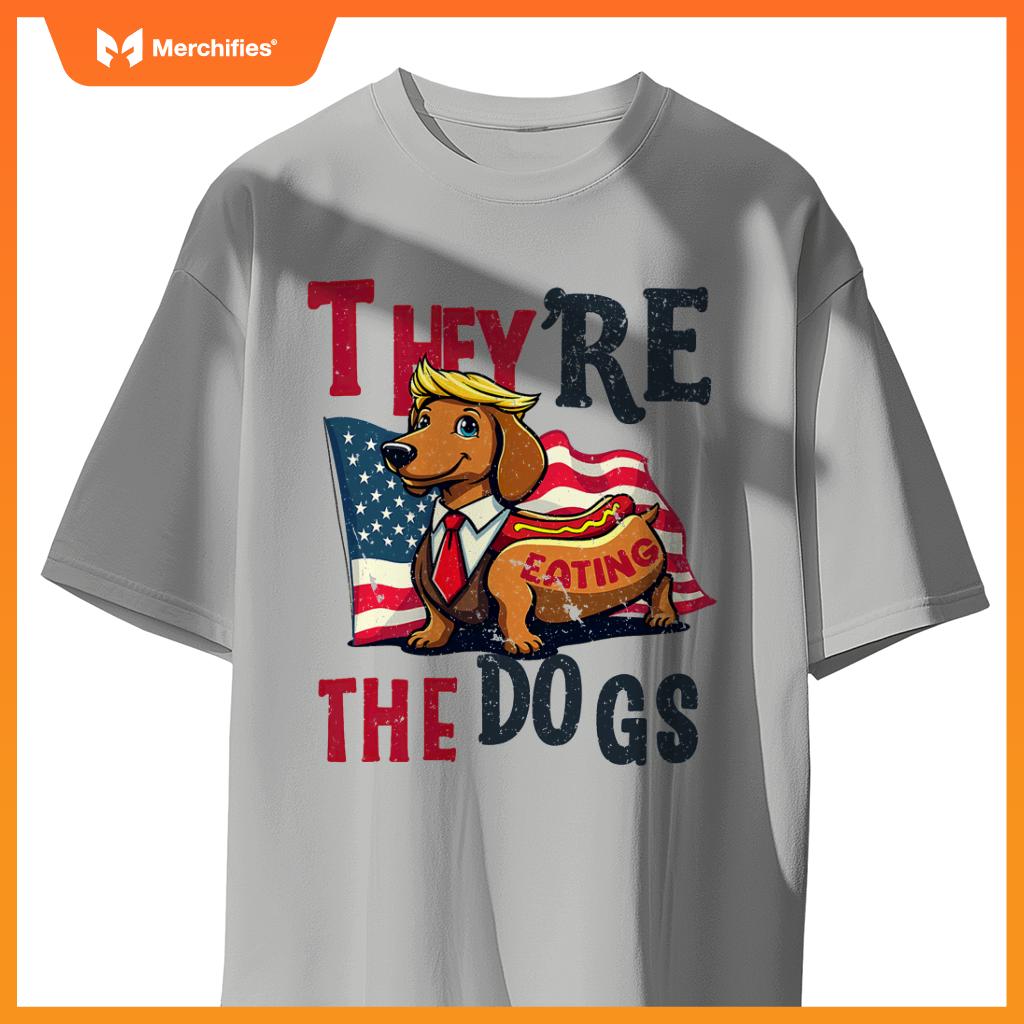 Humor Trump Yre Eating  Dogs Dachshund Weiner Hot Dog T-Shirt