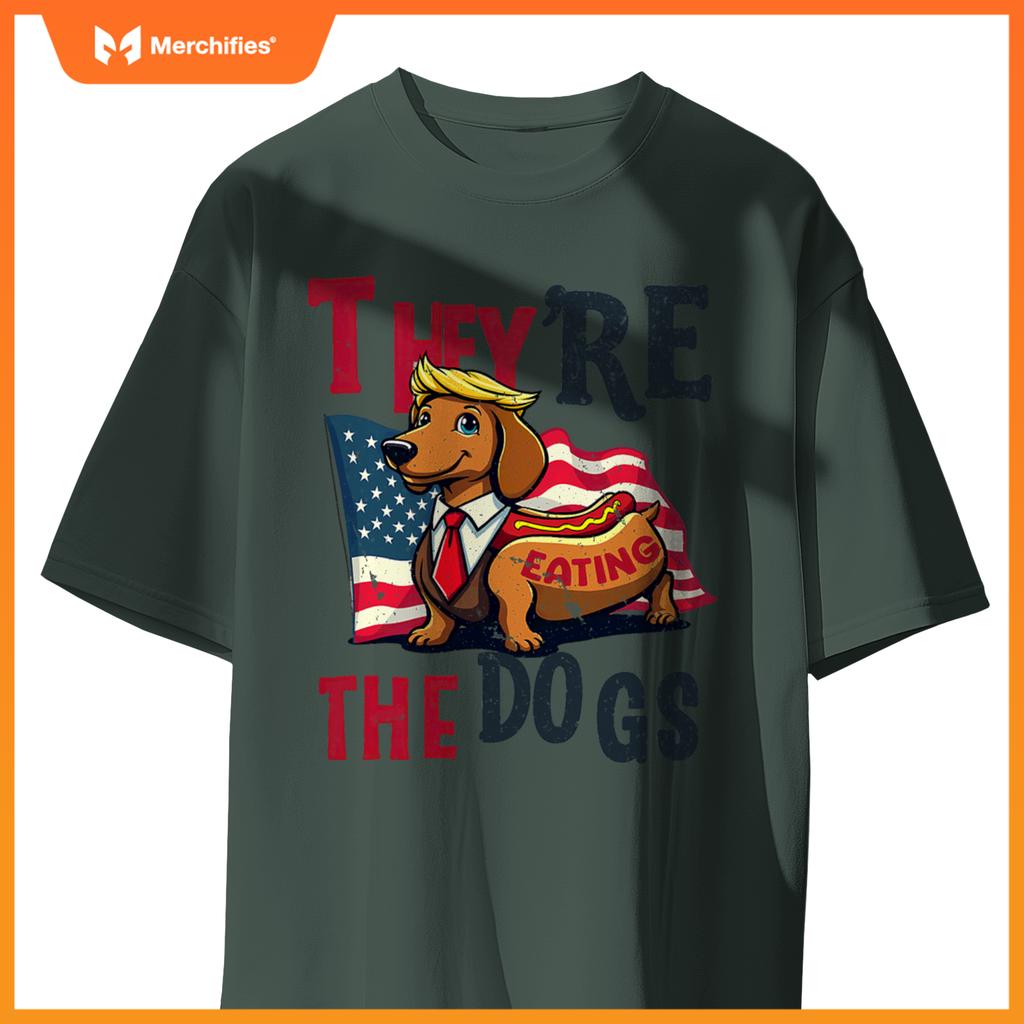 Humor Trump Yre Eating  Dogs Dachshund Weiner Hot Dog T-Shirt