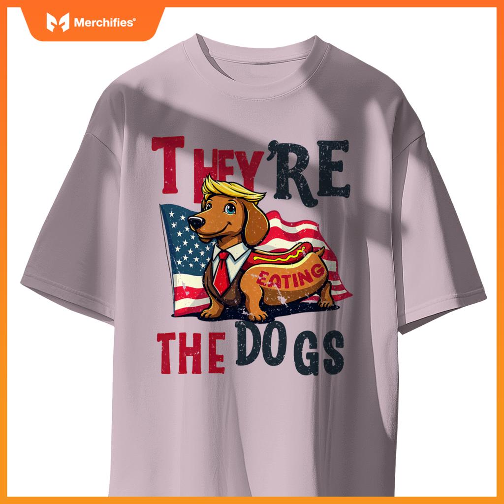 Humor Trump Yre Eating  Dogs Dachshund Weiner Hot Dog T-Shirt