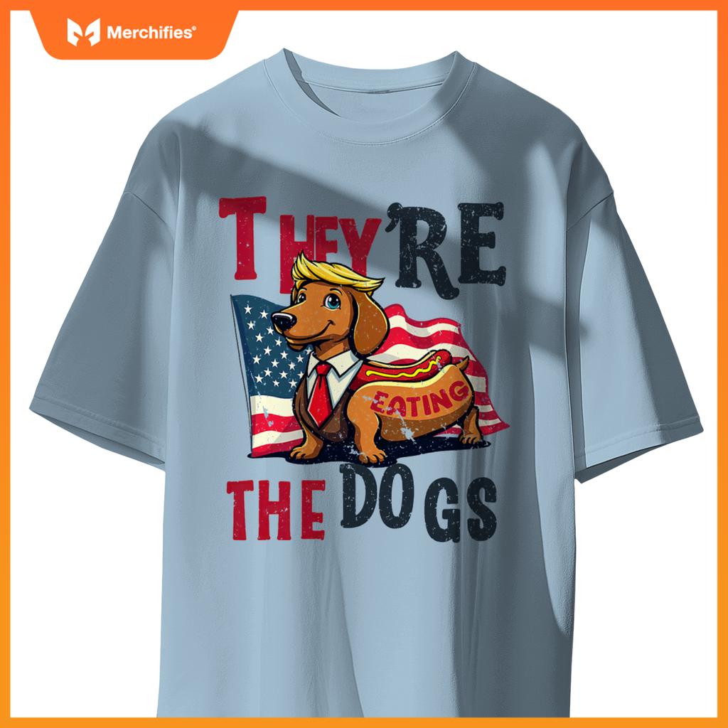 Humor Trump Yre Eating  Dogs Dachshund Weiner Hot Dog T-Shirt