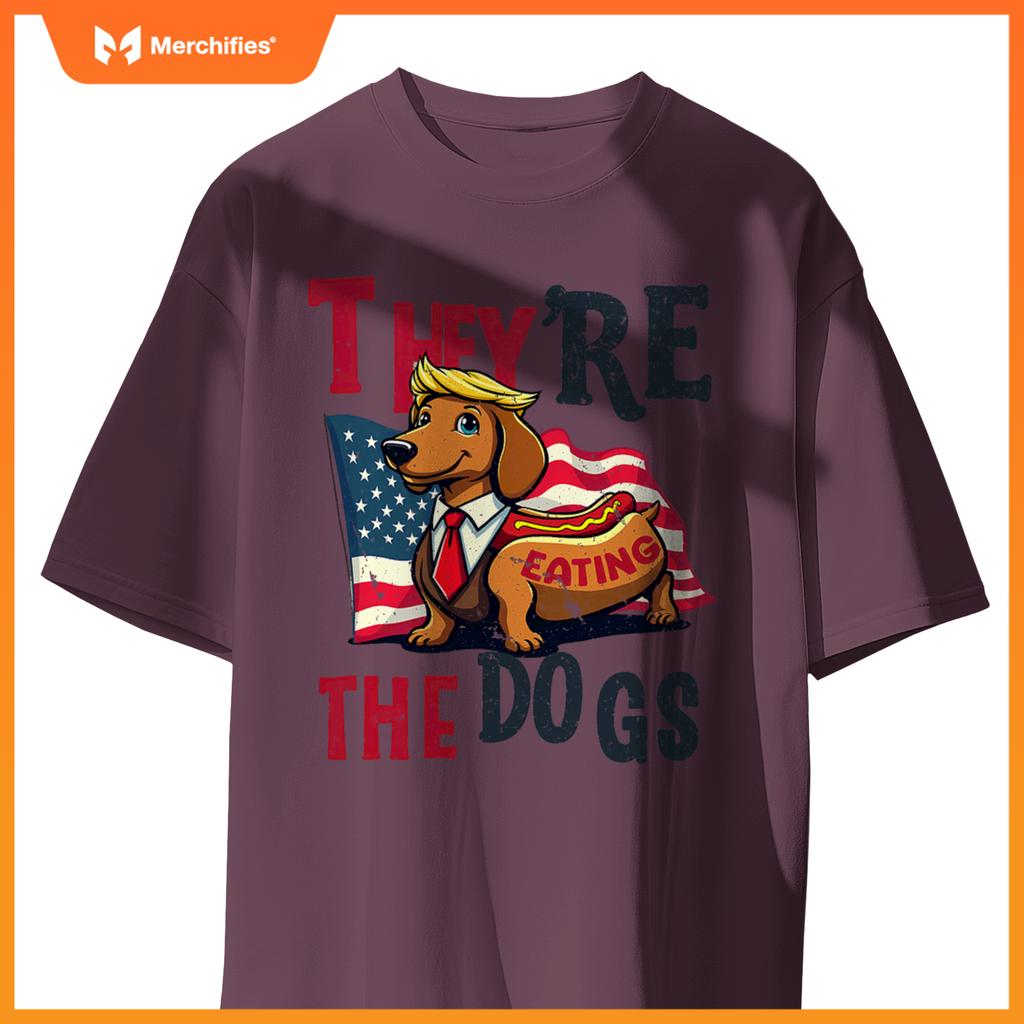 Humor Trump Yre Eating  Dogs Dachshund Weiner Hot Dog T-Shirt