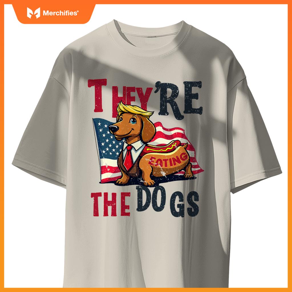 Humor Trump Yre Eating  Dogs Dachshund Weiner Hot Dog T-Shirt