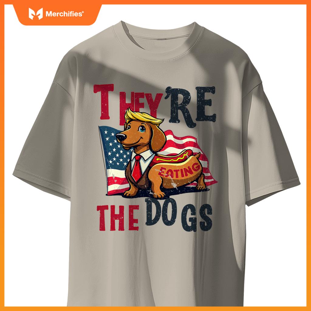 Humor Trump Yre Eating  Dogs Dachshund Weiner Hot Dog T-Shirt