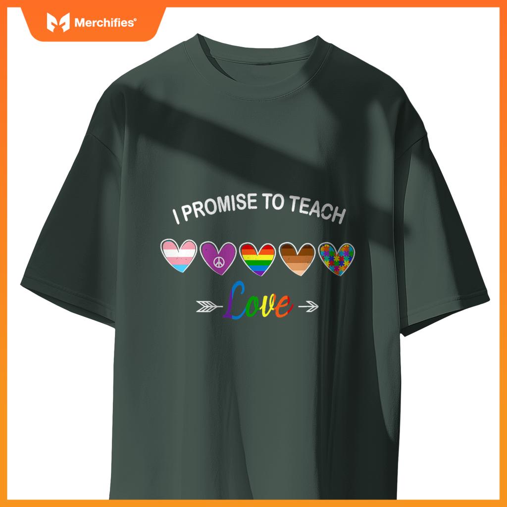 I promise to teach love lgbt-q autism pride ally teacher