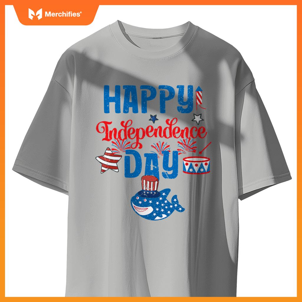 Independence day patriotic whale hat fireworks drum