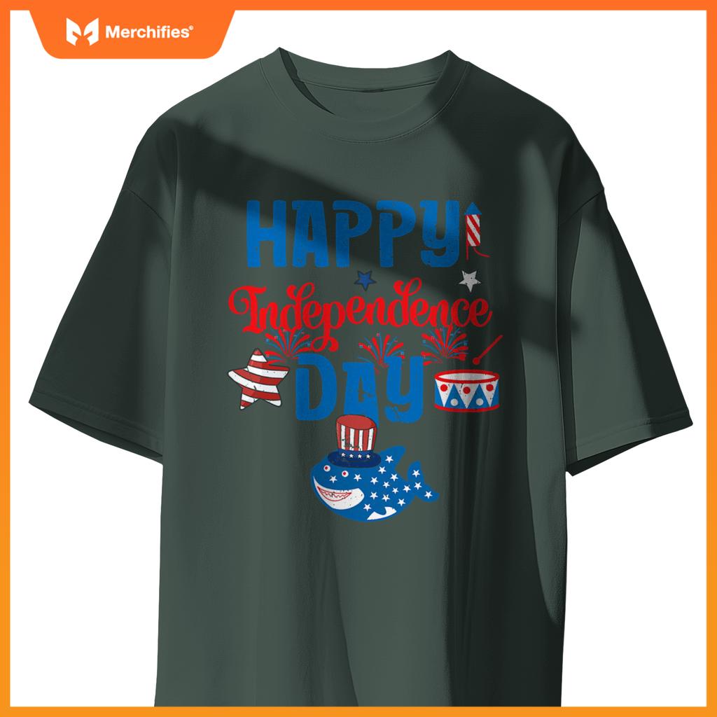 Independence day patriotic whale hat fireworks drum