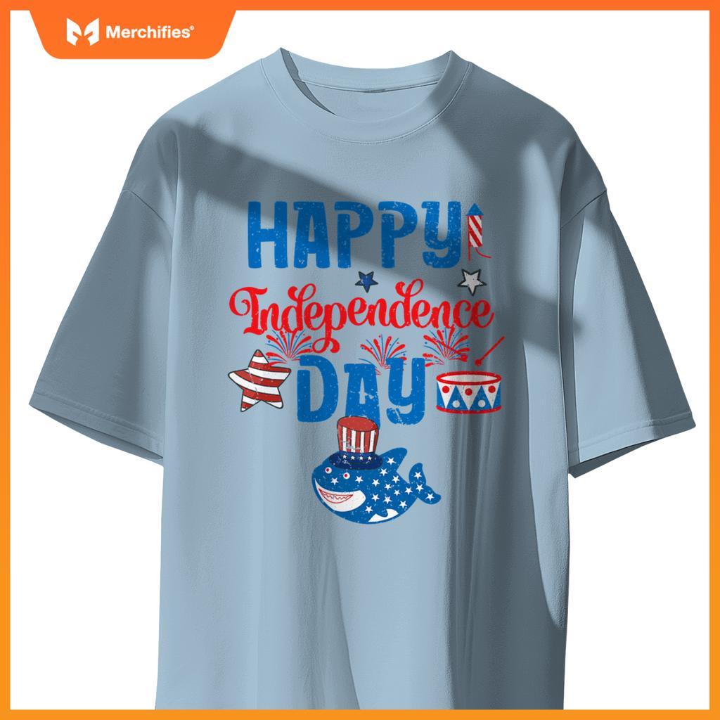 Independence day patriotic whale hat fireworks drum