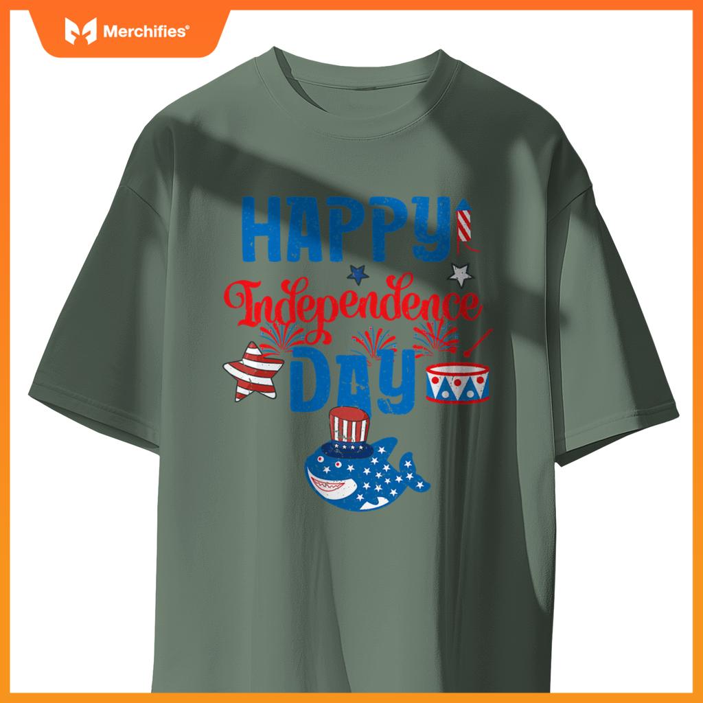 Independence day patriotic whale hat fireworks drum