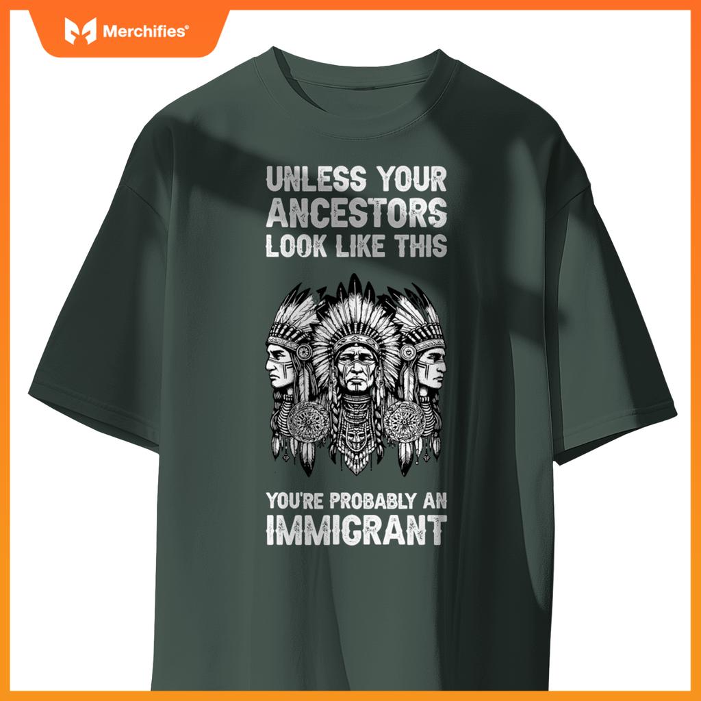 Indian Native American Clothing Youre Probably An Immigrant T-Shirt