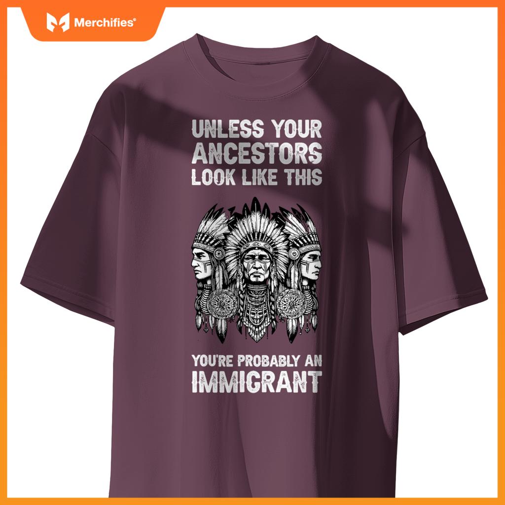 Indian Native American Clothing Youre Probably An Immigrant T-Shirt