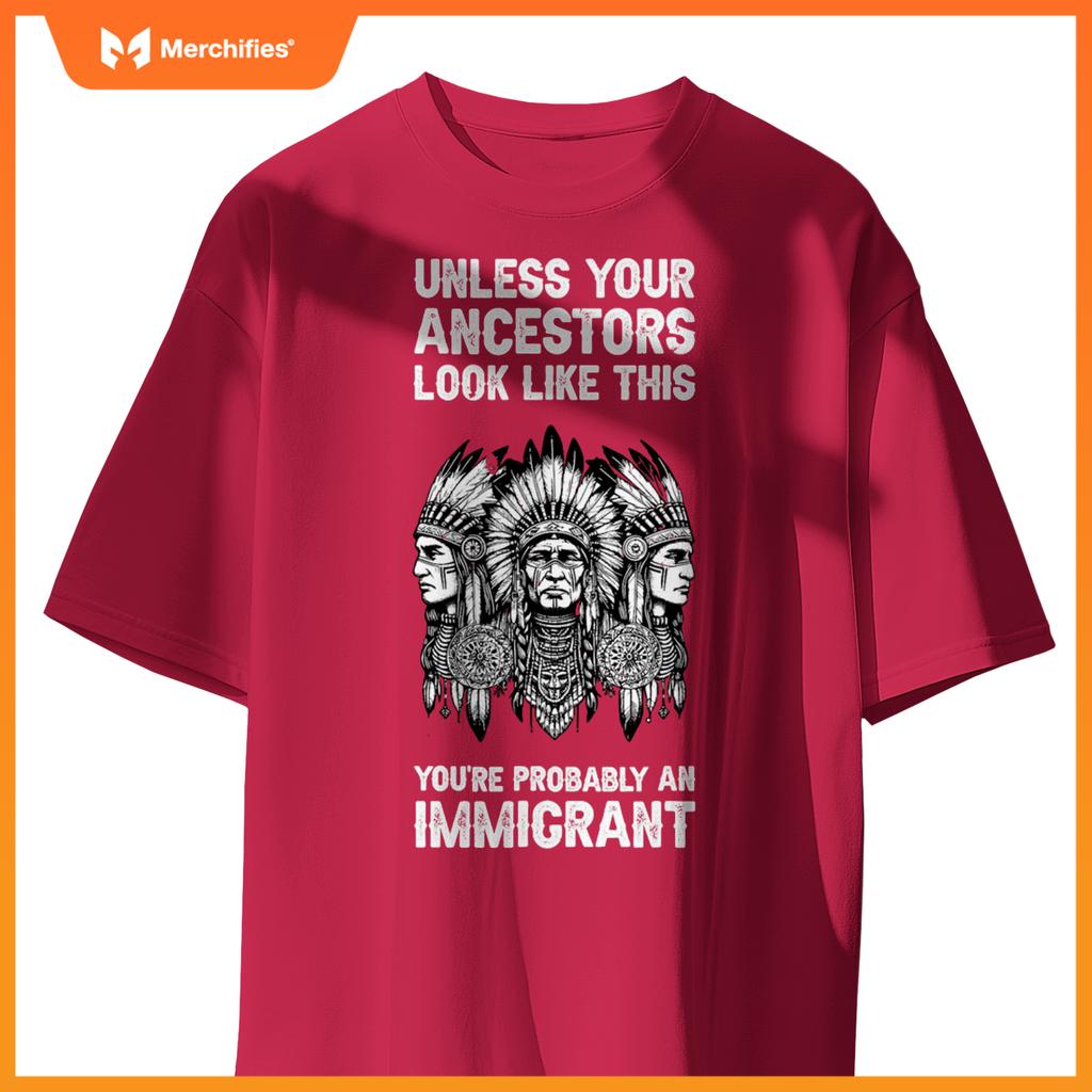 Indian Native American Clothing Youre Probably An Immigrant T-Shirt