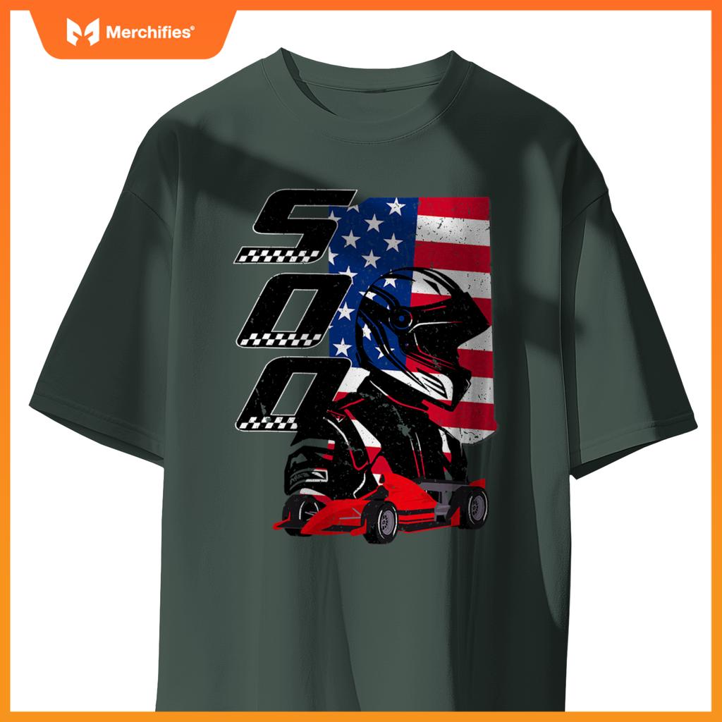 Indianapolis Indiana State 500 Race Car Mula Racing Car T-Shirt