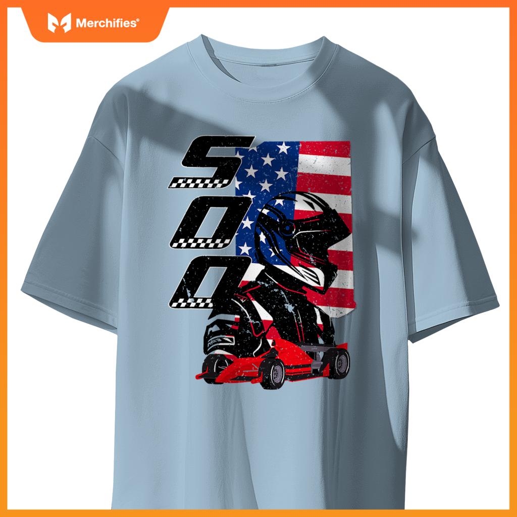 Indianapolis Indiana State 500 Race Car Mula Racing Car T-Shirt