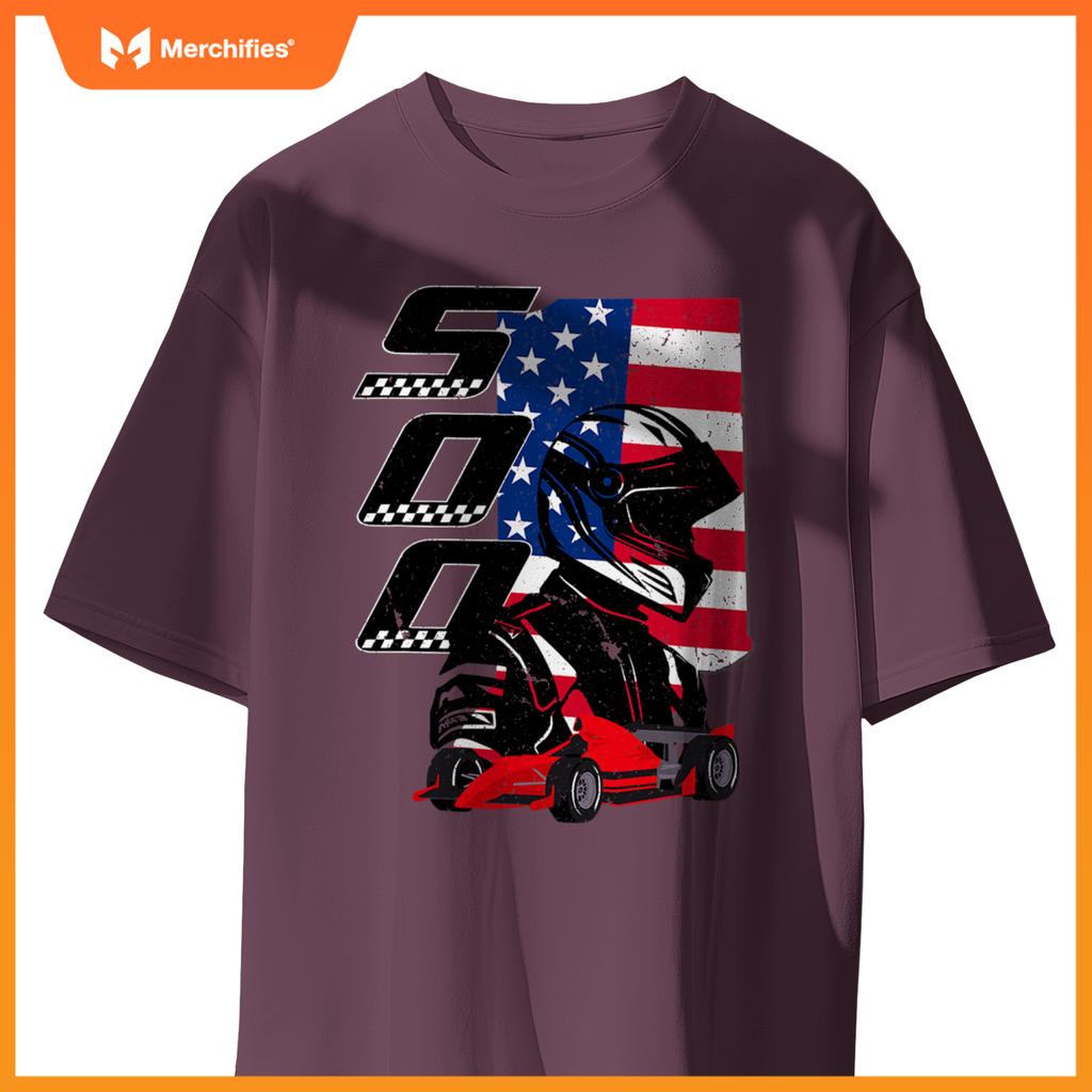 Indianapolis Indiana State 500 Race Car Mula Racing Car T-Shirt