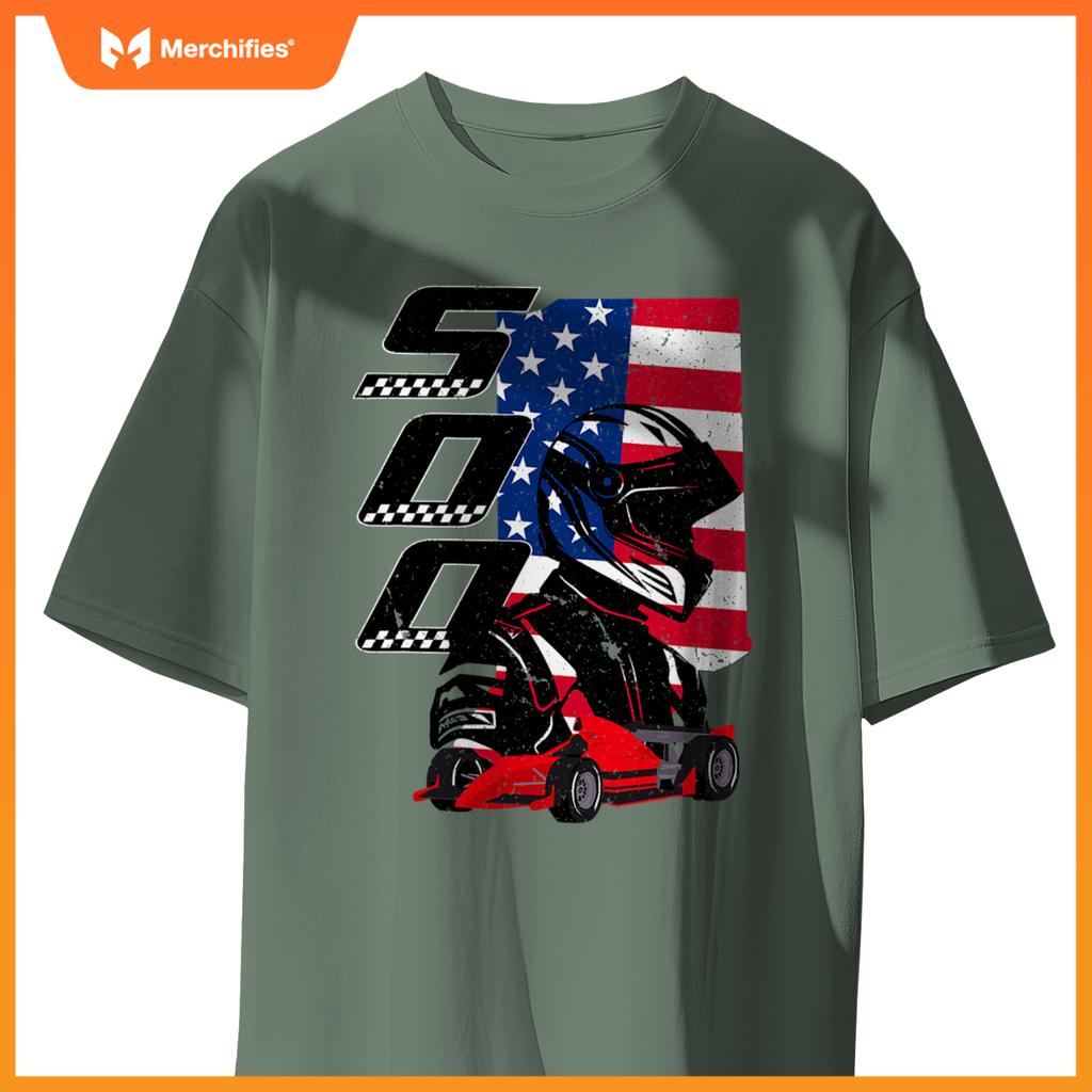 Indianapolis Indiana State 500 Race Car Mula Racing Car T-Shirt