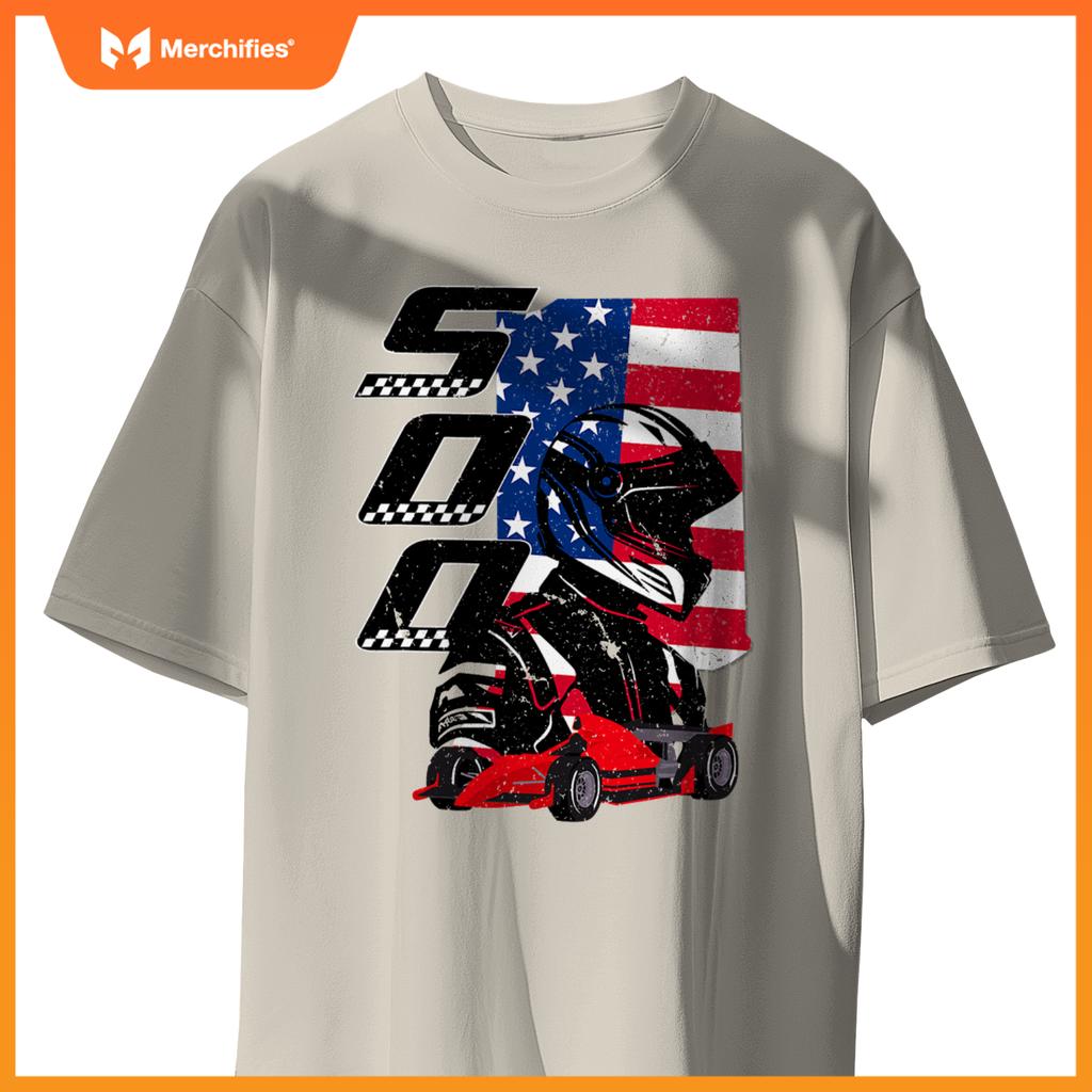 Indianapolis Indiana State 500 Race Car Mula Racing Car T-Shirt