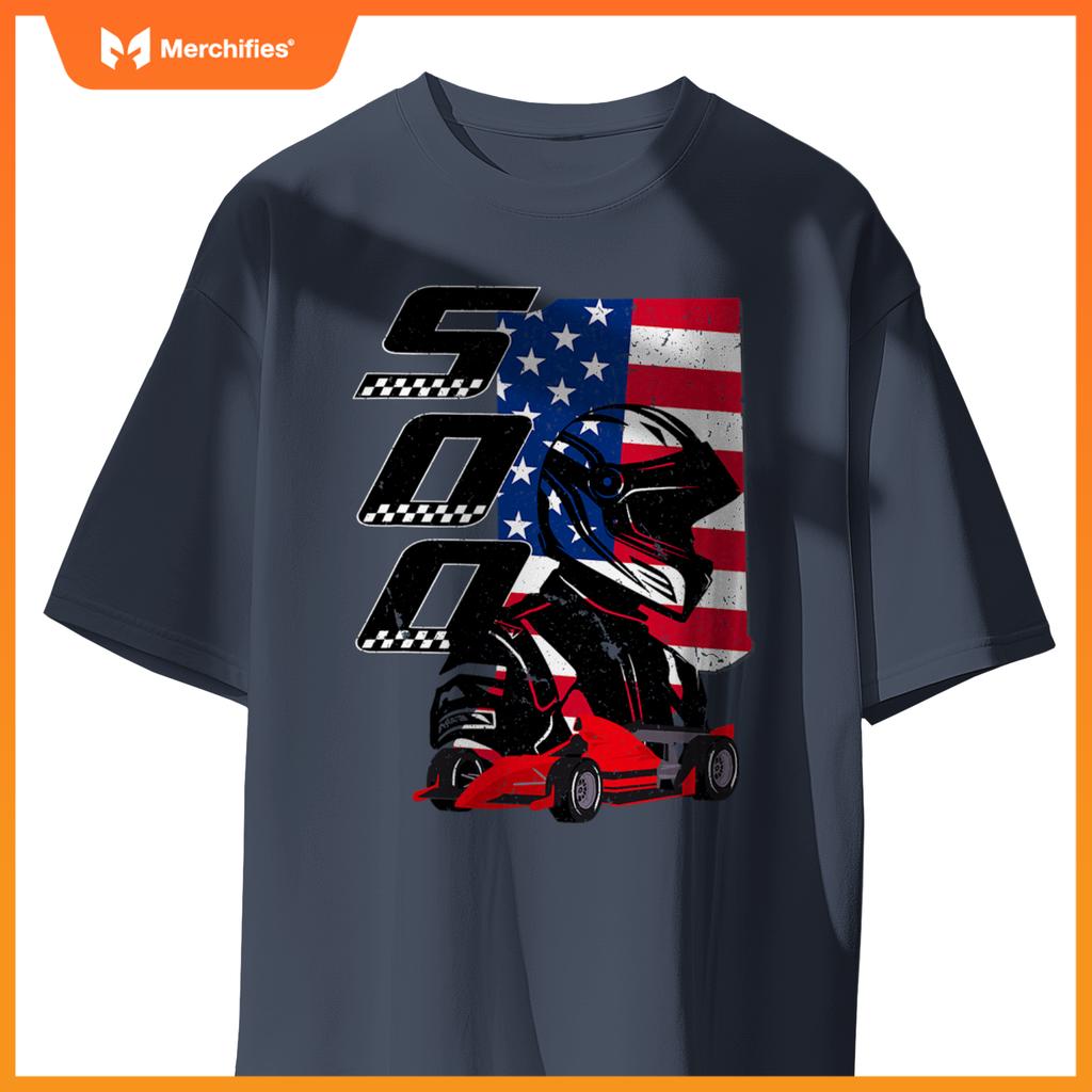 Indianapolis Indiana State 500 Race Car Mula Racing Car T-Shirt