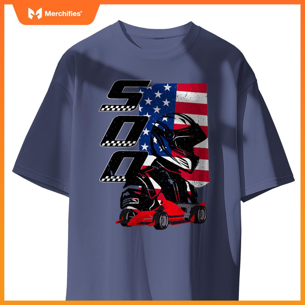 Indianapolis Indiana State 500 Race Car Mula Racing Car T-Shirt