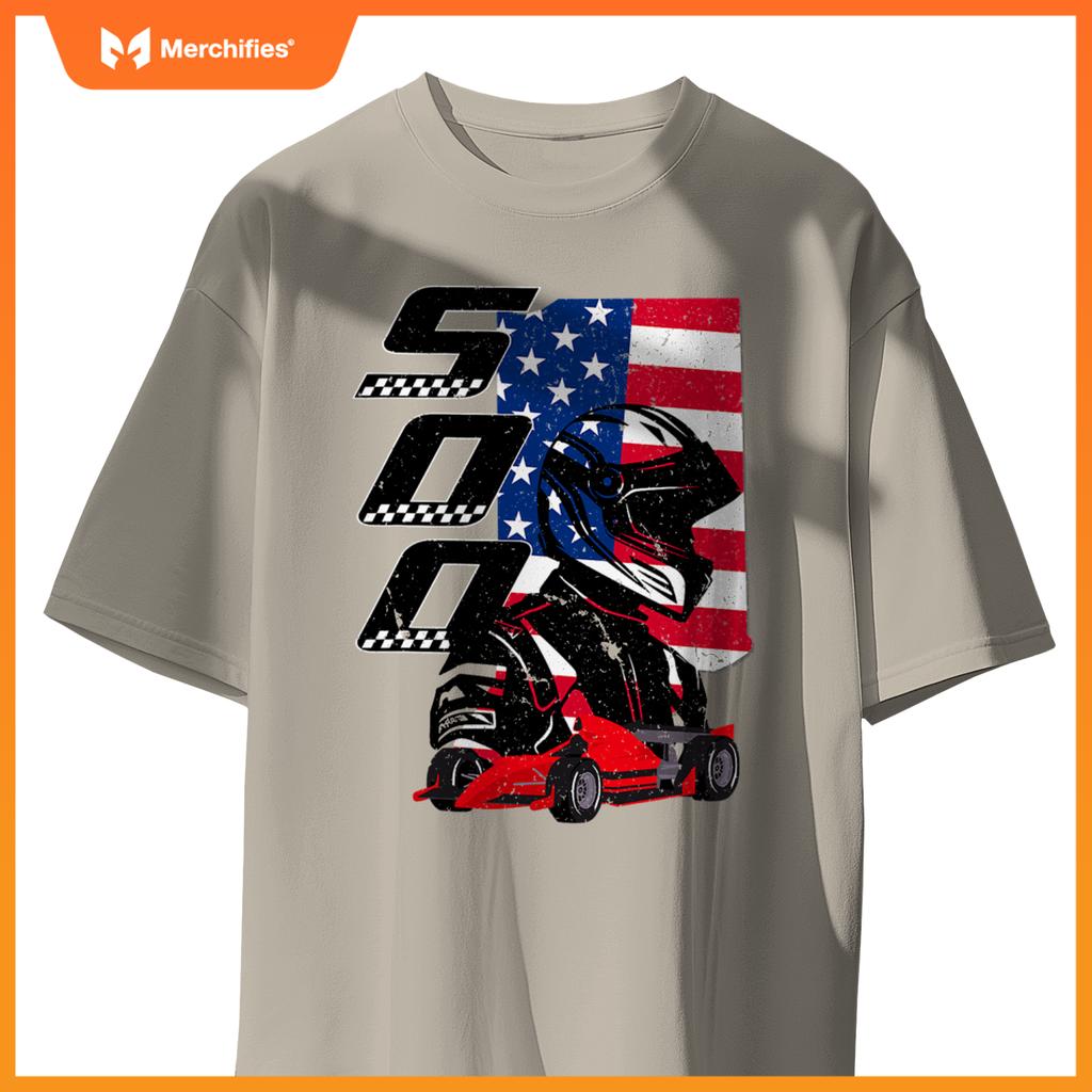 Indianapolis Indiana State 500 Race Car Mula Racing Car T-Shirt