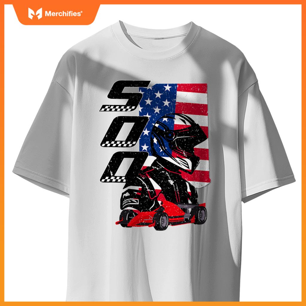 Indianapolis Indiana State 500 Race Car Mula Racing Car T-Shirt