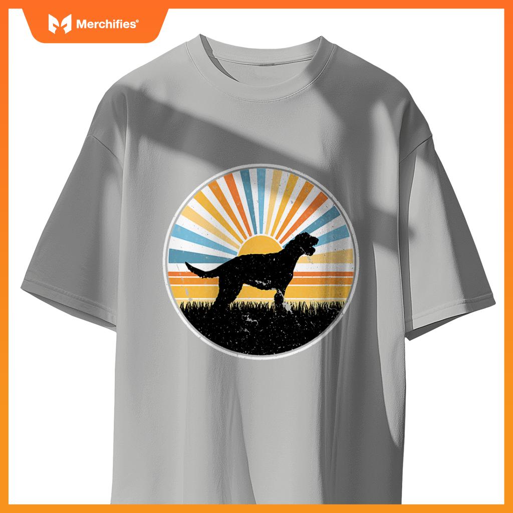 Irish Wolf Hound - Hog Mom Dog Dad  Sunset Pet T-Shirt