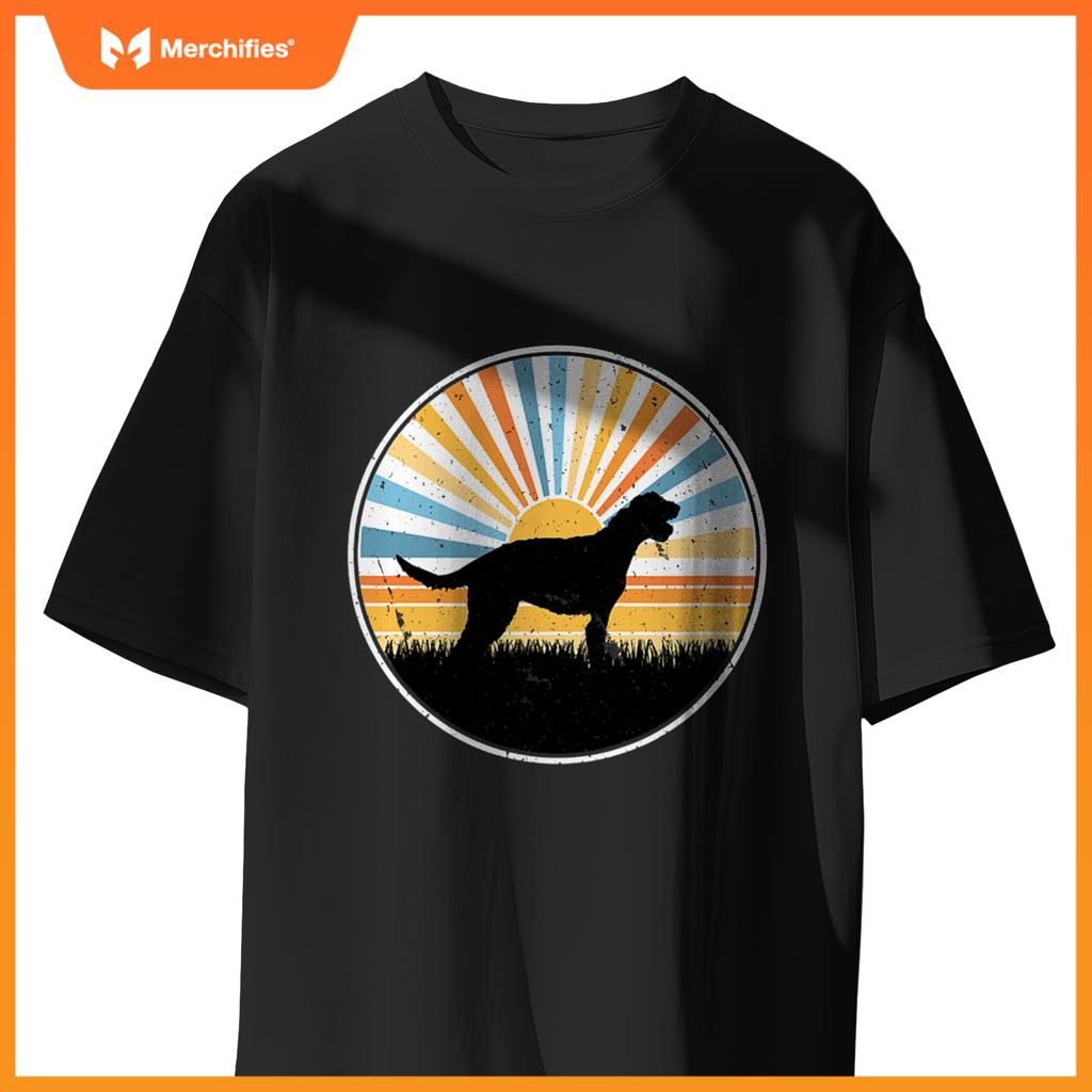 Irish Wolf Hound - Hog Mom Dog Dad  Sunset Pet T-Shirt