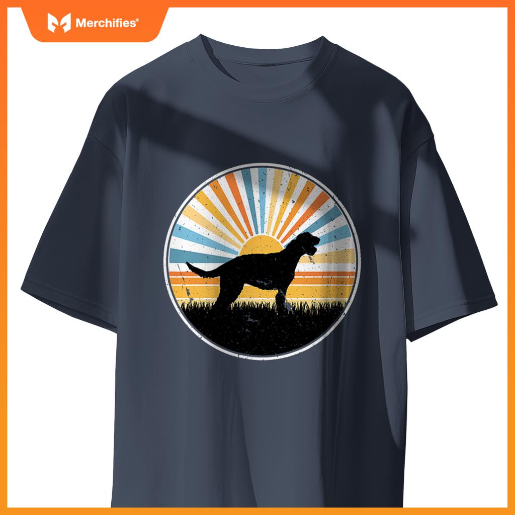 Irish Wolf Hound - Hog Mom Dog Dad  Sunset Pet T-Shirt