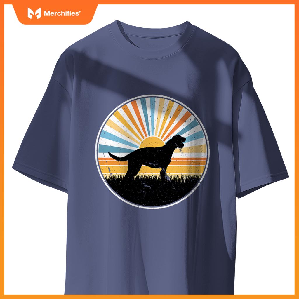 Irish Wolf Hound - Hog Mom Dog Dad  Sunset Pet T-Shirt