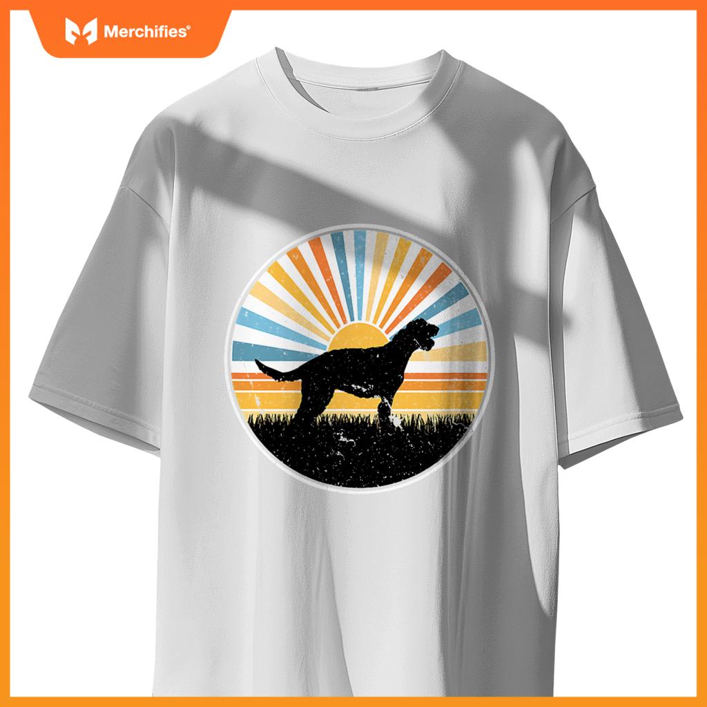 Irish Wolf Hound - Hog Mom Dog Dad  Sunset Pet T-Shirt