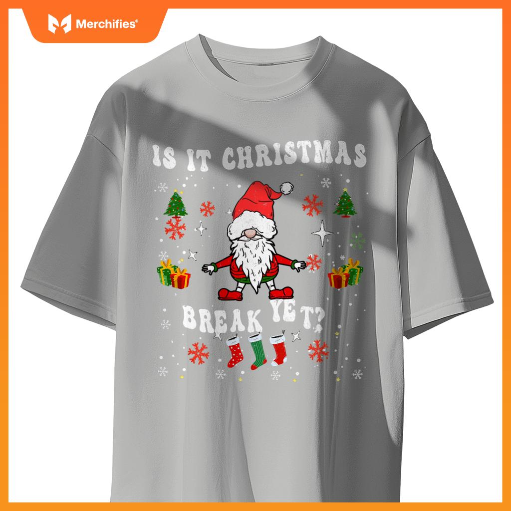 Is it christmas break yet groovy holiday xmas teacher
