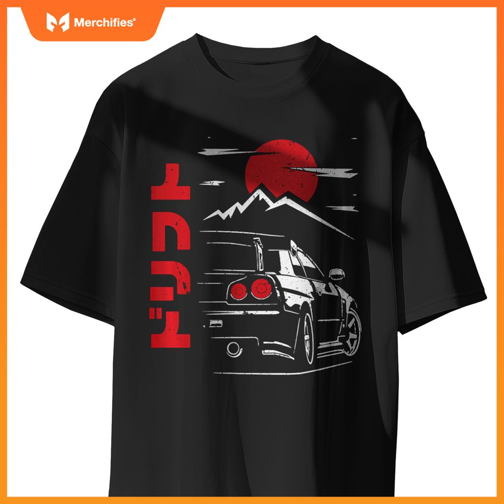 Jdm Tokyo Japan Drift Race Car Tuning Graphic T-Shirt