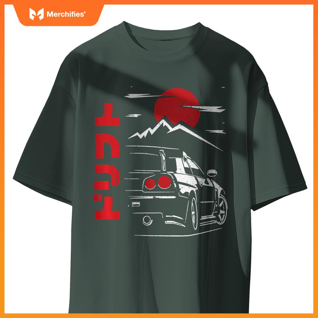 Jdm Tokyo Japan Drift Race Car Tuning Graphic T-Shirt