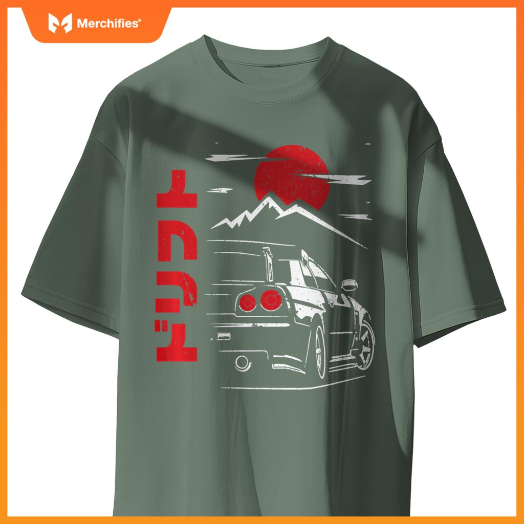 Jdm Tokyo Japan Drift Race Car Tuning Graphic T-Shirt