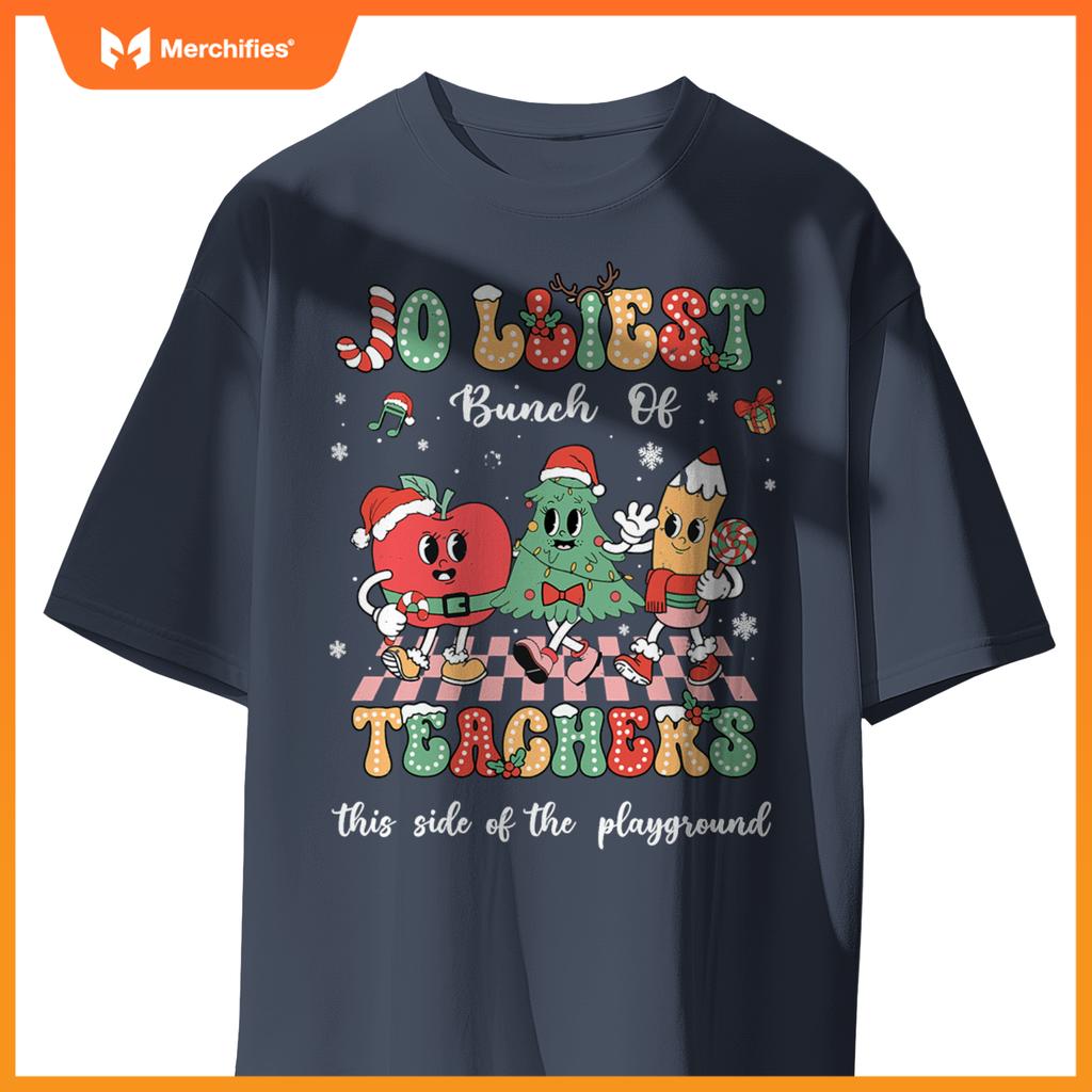 Jolliest bunch of teachers teaching squad teacher christmas