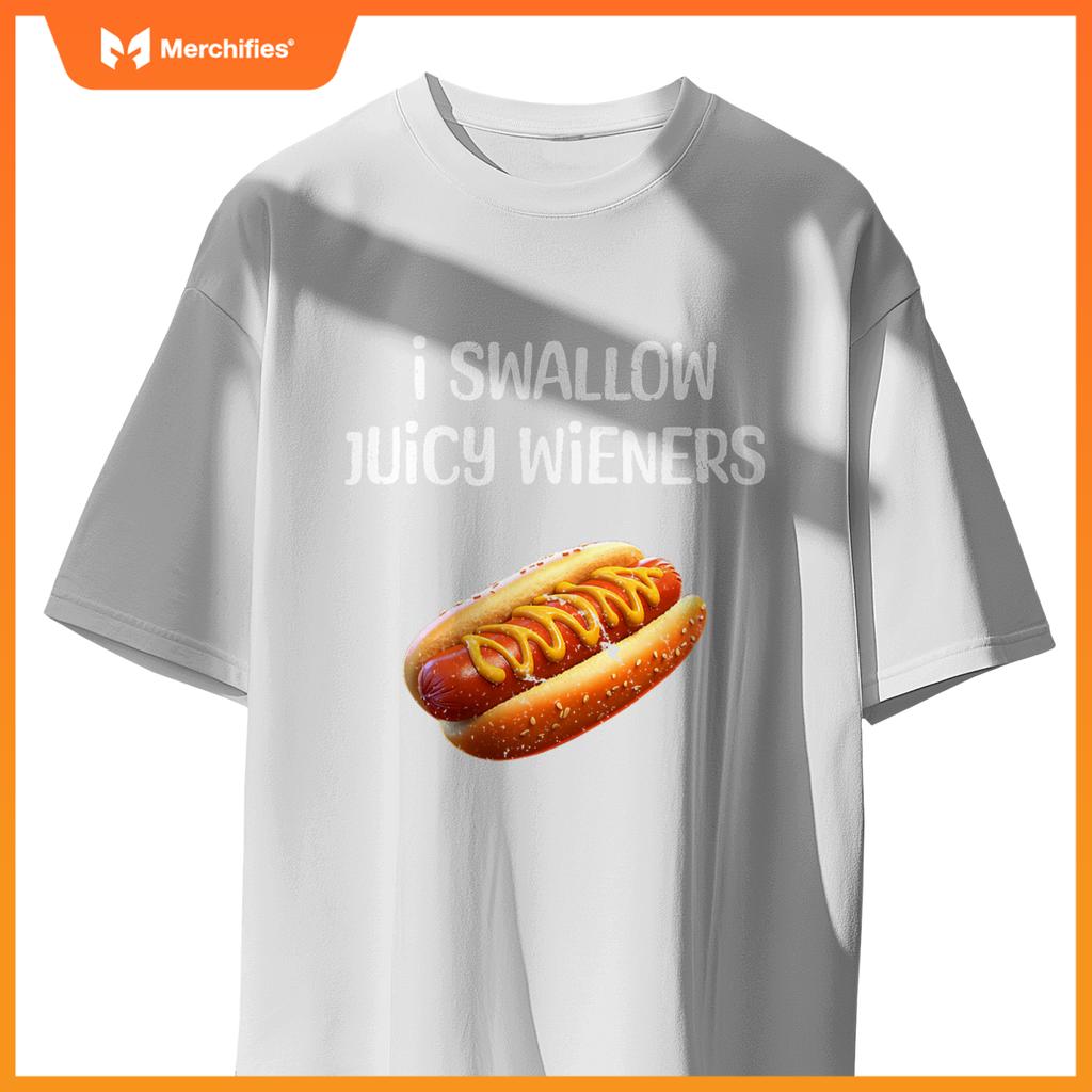 Juicy Hot Dog Humor  Foodie  Adults T-Shirt