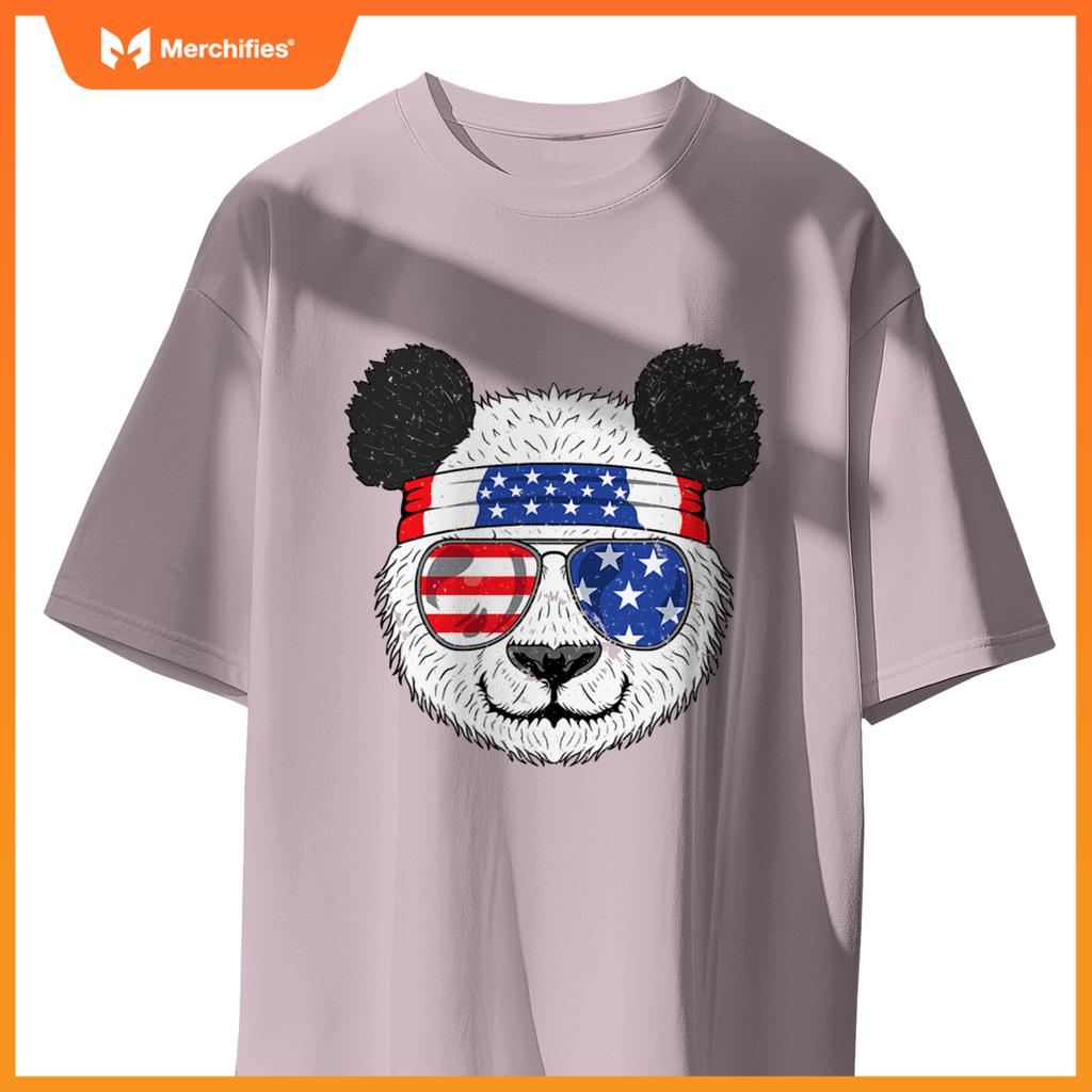 july 4th - us flag - usa patriotic panda T-Shirt